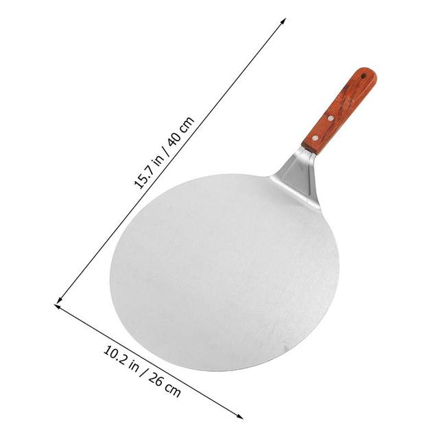 Pizzaskallspade med trehåndtak Kakespade Osteskjærer Peels Lifter Tool Pizzaspade Baking Konditorverktøy
