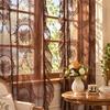 TK French Ruffle Sheer Curtain Bedroom Living Room Lace Fabric Window Door