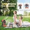 Camping Fan Rechargeable 20000mah Portable Wireless Camping fan for Outdoor Camping Ceiling Fan with Light and Remote Control