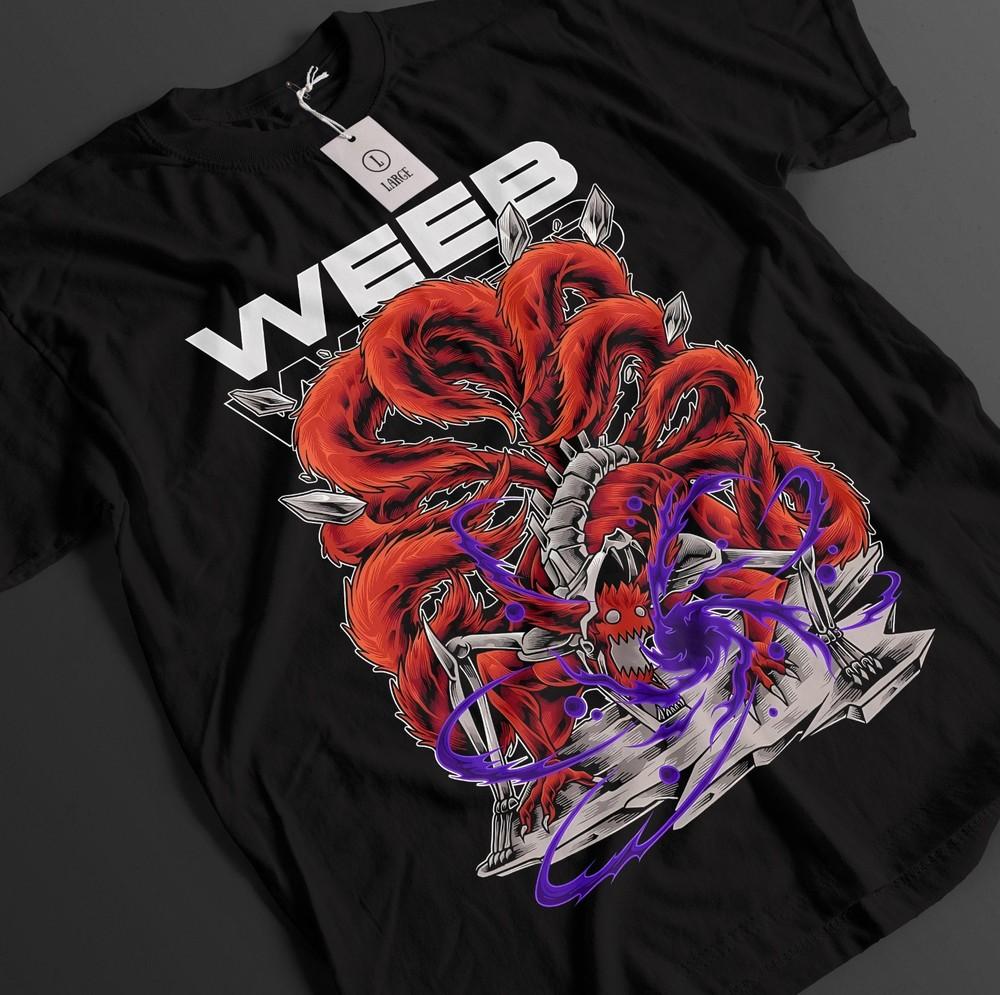 

Футболка Наруто Курама Футболка Узумаки Футболка Аниме Минато Топ Боруто Унисекс Футболка 4XL