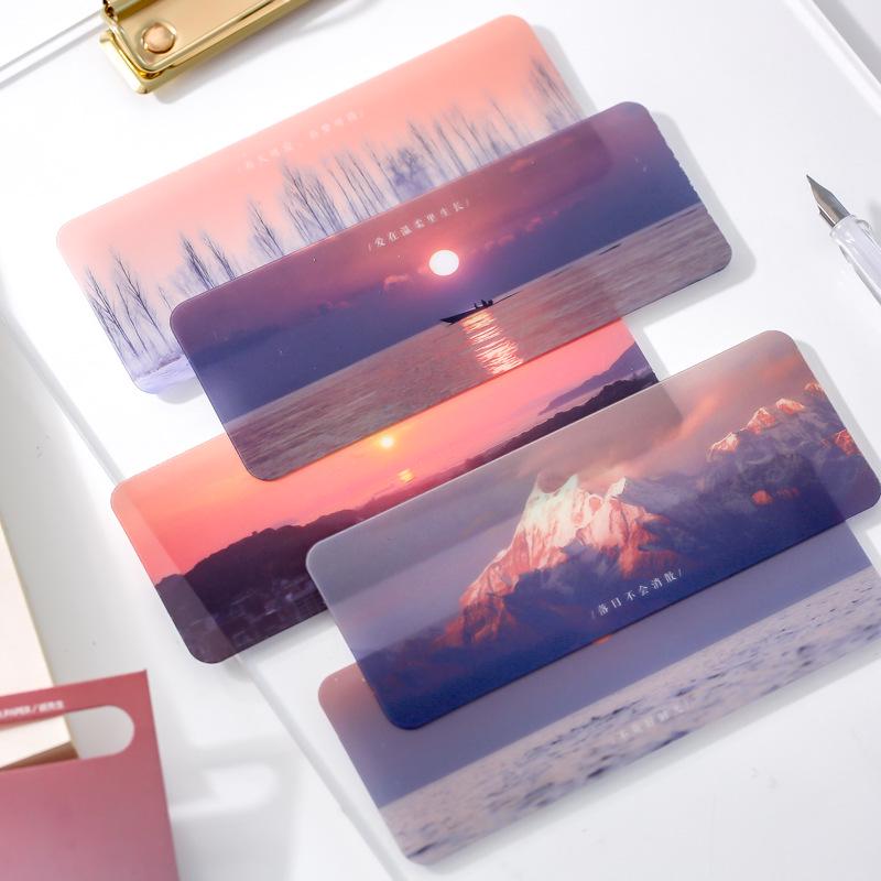 Mr. Paper PVC Bookmark Collection: Human Gentle Series - Simple Art INS Style Creative Gift, 4 Designs
