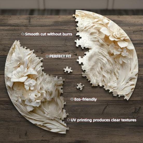 1 Set Wooden Animal Jigsaw Puzzle White Owl Lion Hummingbird Puzzle Challenge Game Educational Difficult Puzzle Toy Home Decoration