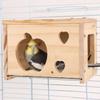 Maison d'oiseau en bois Chaleur hivernale Nid pour perruches Accessoires de cage pour Conure Perruches Perroquet Fournitures pour oiseaux