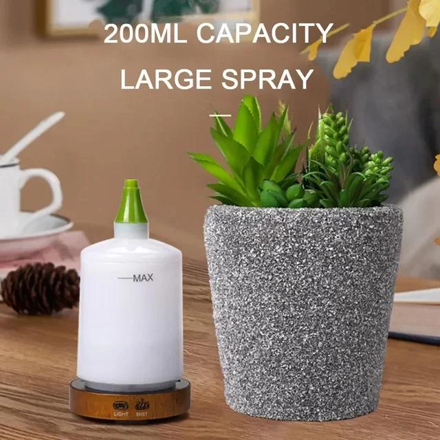 

Ультразвуковой диффузор эфирных масел увлажнитель воздуха для растений ароматерапия безводный автоматический распылитель тумана для офиса 200 мл US PLUG