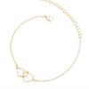 Zinc Zinc Alloy Bling Hollow Out Love Foot Chain\ Hollow Out Leg Chain  Travelling Souvenir