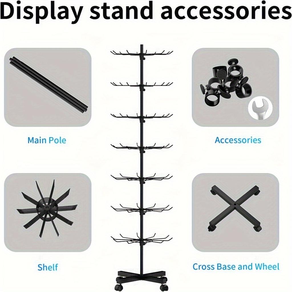 Retail Display Stand,Store Display Stand Spinner,Jewelry Keychains,Socks and Hats,Toy Show Movable Store Spinner, Various Styles