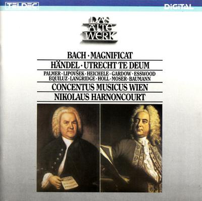 CD JOHANN SEBASTIAN BACH, GEORG FRIEDR - Magnificat D-Dur, BWV 243 / Utrecht 842955 TELDEC 1984 Japan Classical Used