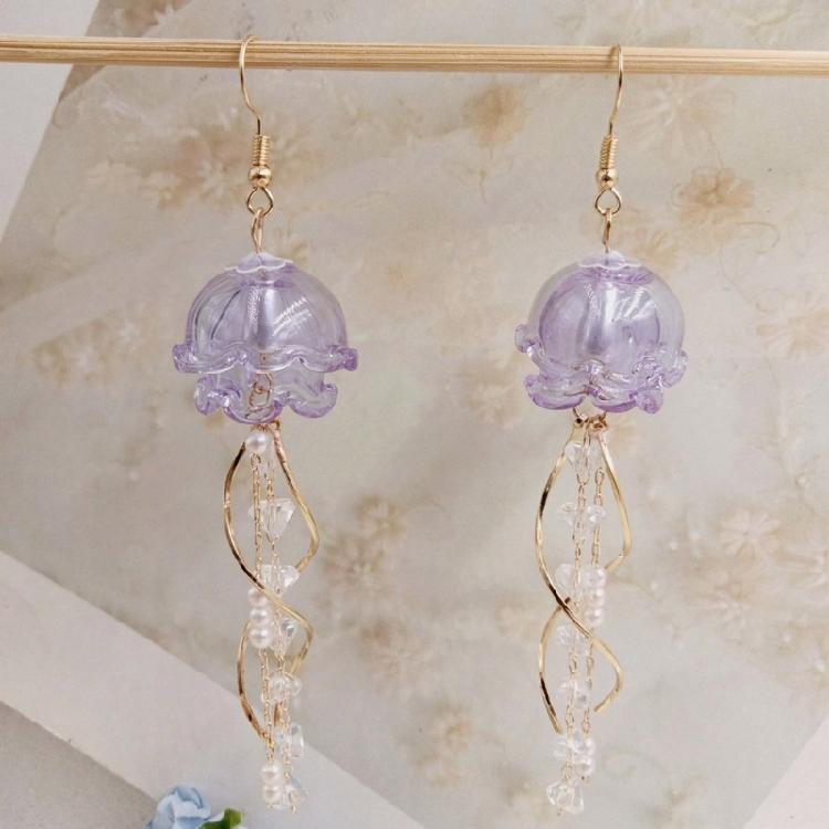 Fashion Jellyfish Earrings Unique Pendant Earrings Stylish Drop Earrings Party Earrings Elegant Ear Jewelry for Woman