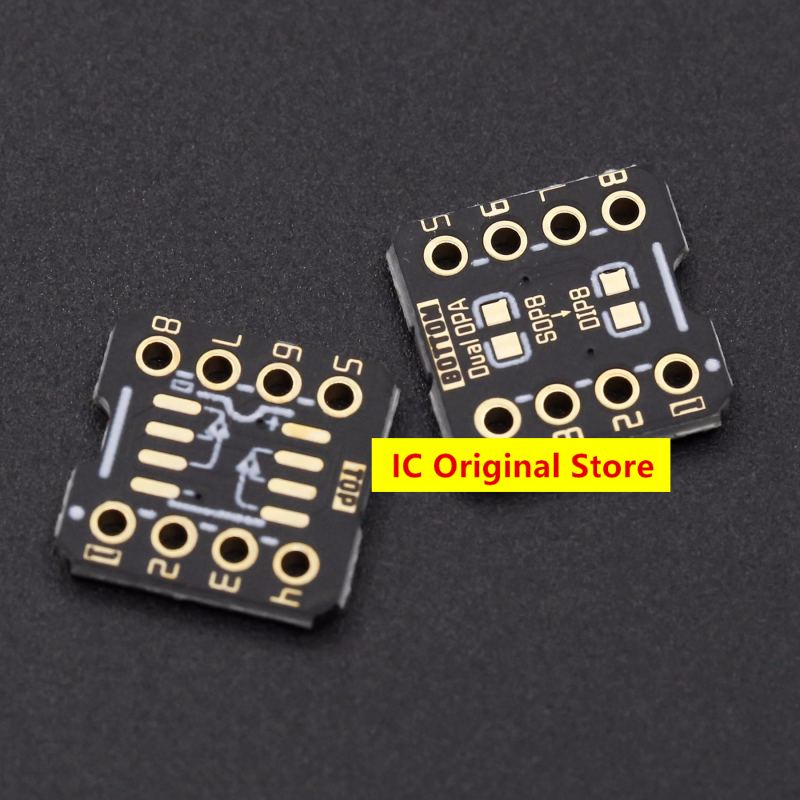 10pcs SOP8 Single Operational Amplifier To DIP8 Dual Operational Amplifier Gold-Plated Conversion Board