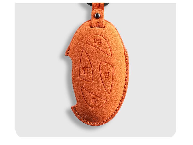 Alcantara Suede 3D Key Cover for Hyundai ix35, Elantra, Mistra, Yuedong