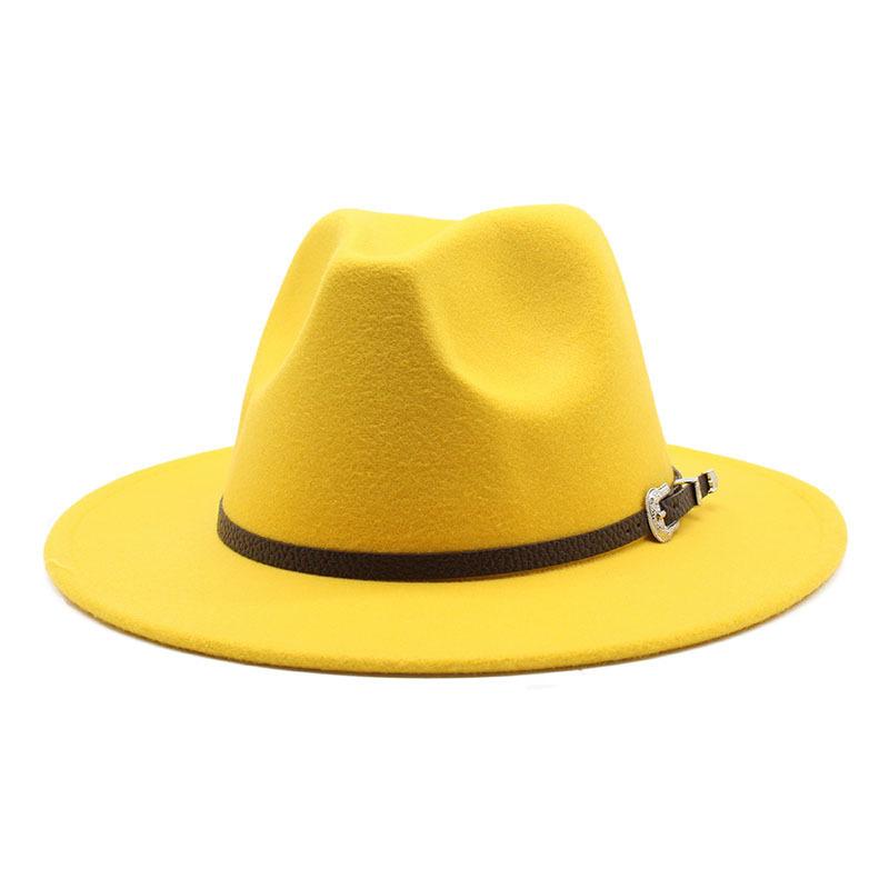 1 Stück Britischer Stil Filz Jazz Fedora Hut Panama Trilby Hüte Für Damen Herren Gentleman Hochzeitsfeier Hut