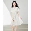 French lace dress with a loose and meaty A-line skirt