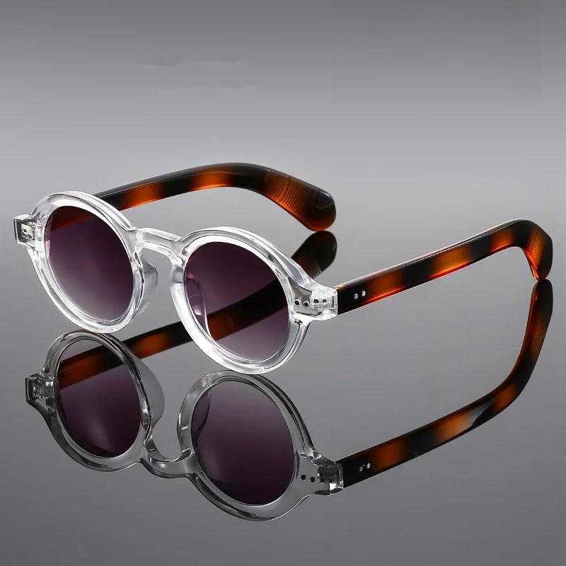 High-End Retro Round Reading Glasses Literature And Art Sunglasses For Women And Men Fashion Hd Eye Protection 0 To +4.0