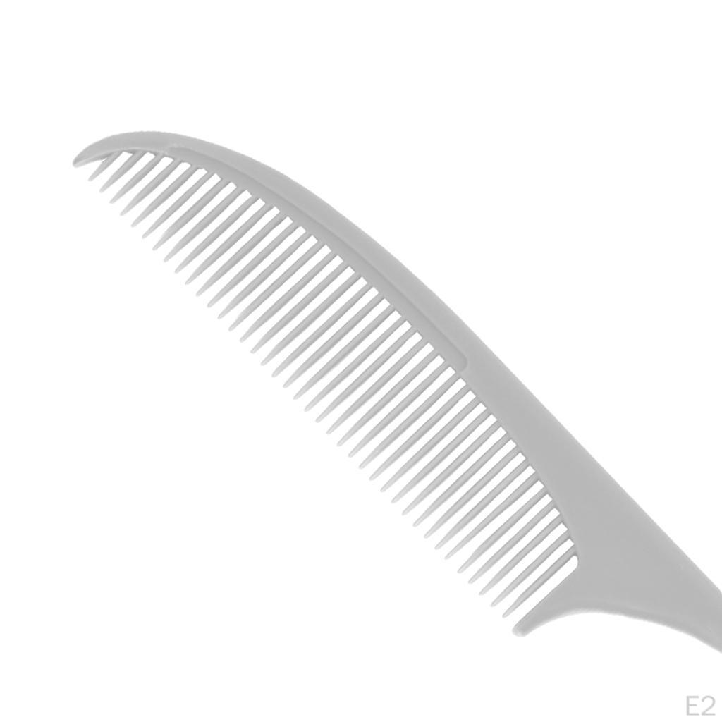 Comb Plastic Pin Tail Resistant Teasing Comb, Ergonomic Designed, Comfortable to Hold And Easy