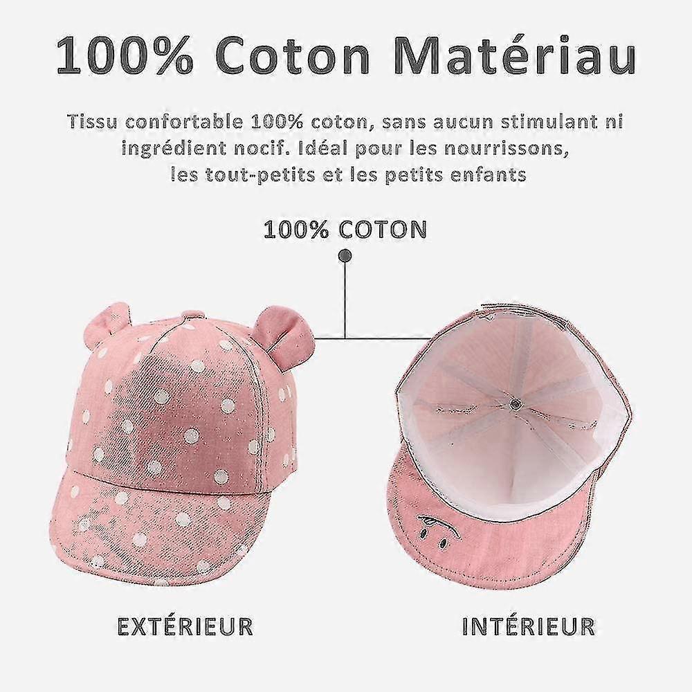 Baby Cap For Girl Boy Child Cotton  Sun Hat Adjustable Spring Summer