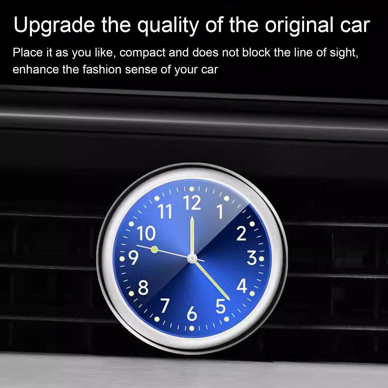Automobile Clock Automobile Interior Dashboard Decor Portable Mini Analog Car Dashboard Time Decoration For SUVs Cars Trucks
