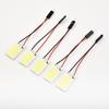 5PCS COB LED Panel Lights 18 LED Chips 31mm~39mm Festoon  Dome Adapter DC12V 26*16MM Car Lights Automobiles Accessories