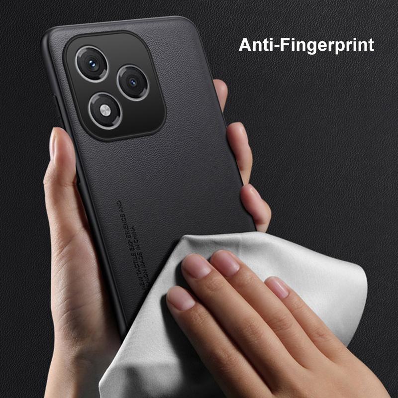 Luxury PU Leather Phone Case For Honor 400 Lite 5G Back Cover Matte Silicone Shockproof Full Protection Case For Honor400 Lite