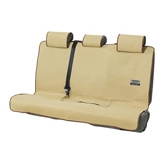 BONFORM Seat Cover Finetex Light/Normal Car Rear Seat Single Item Waterproof Easy Installation Fully Washable Rear (Seat Belt Compatible) Beige