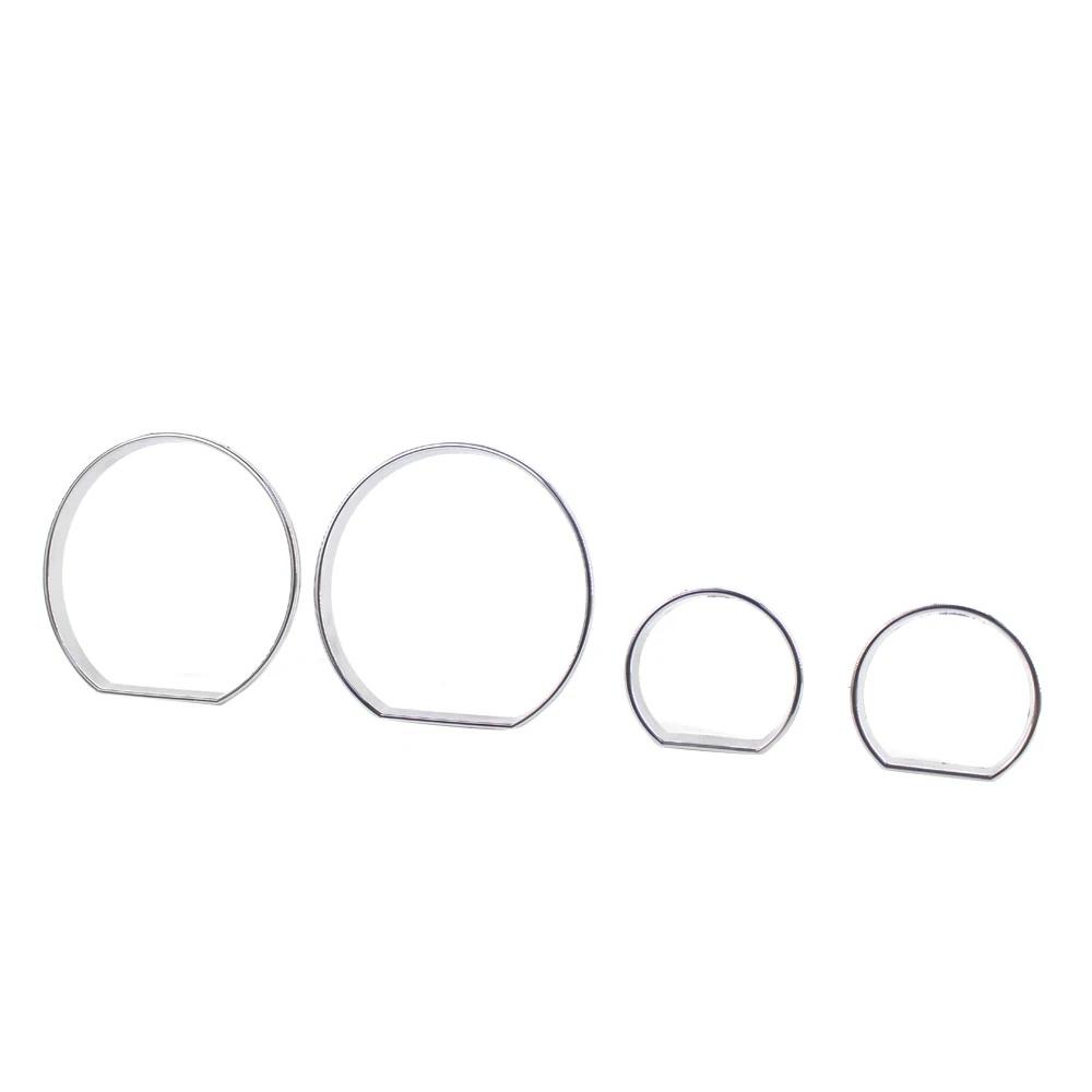 4Pcs Dashboard Bezel Rings Trim For Bmw E46 1998-2007