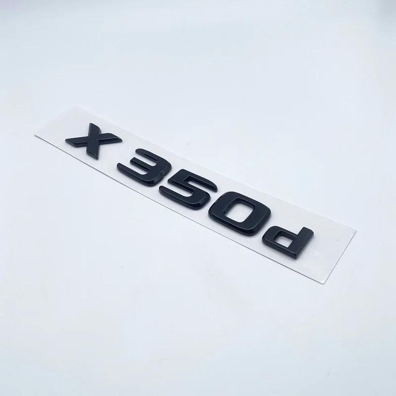Glossy Black Letters X250d X350d 4Matic Etition 1 Emblem for Mercedes Benz X Car Fender Badge Trunk Nameplate Logo Sticker