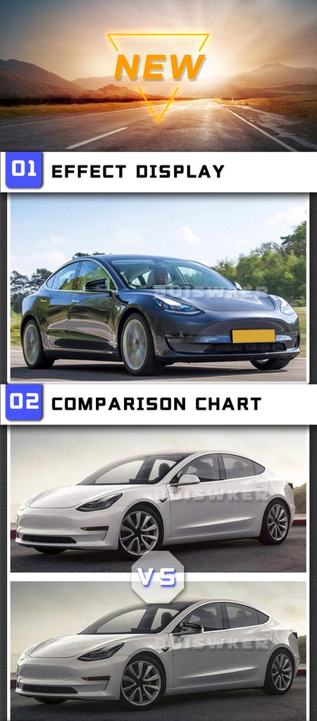 Exterior Rearview Side Mirror Housing Shell Caps Carbon Fiber Pattern Gloss Black Side Door Mirror Cover For Tesla Model 3