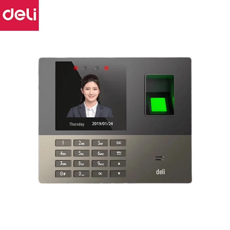 

Deli Biometric Attendance Machine with Facial & Fingerprint Recognition CN plug (adapter included)