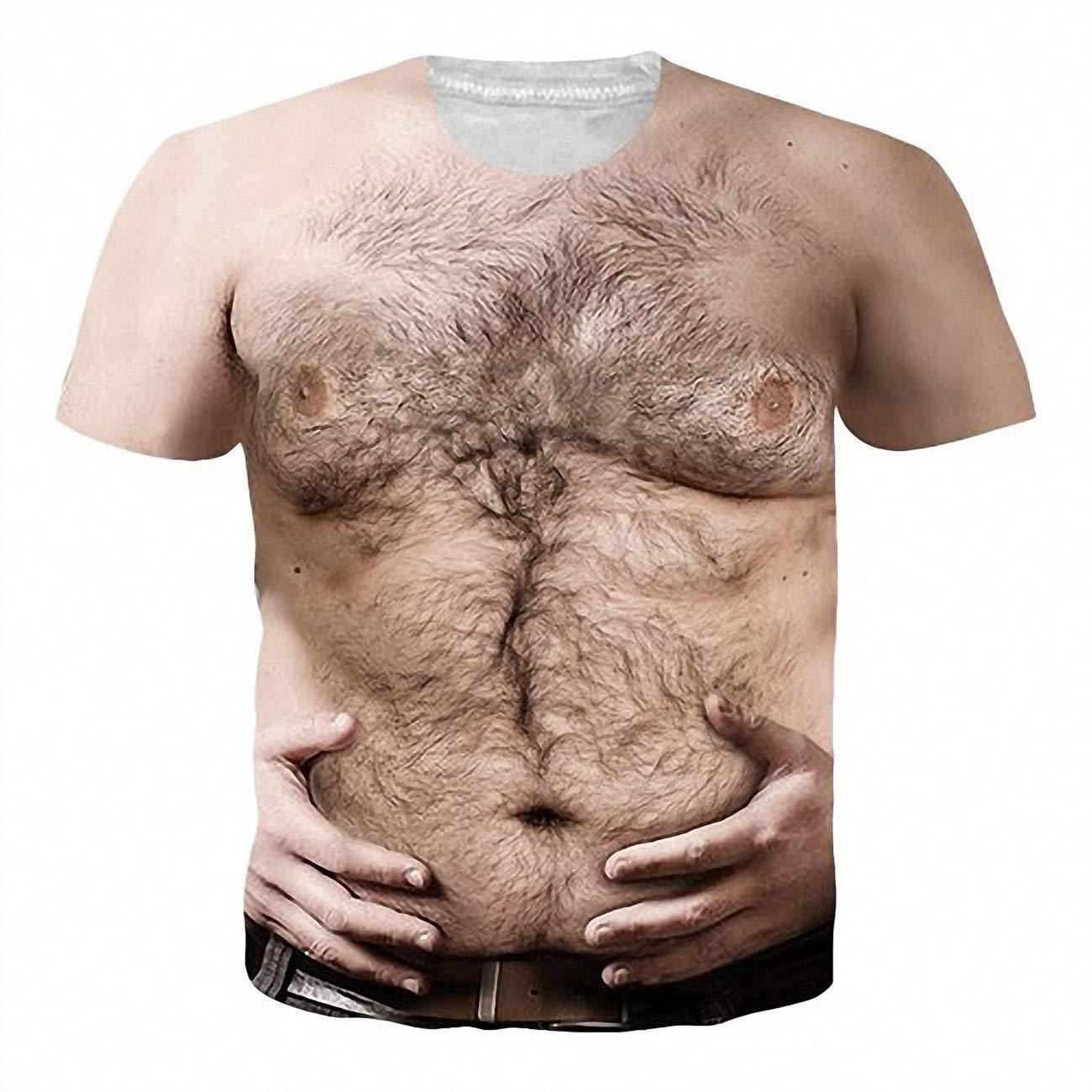 

Футболки мужские модные повседневные с длинным рукавом и принтом 3D-паттерна мышц с круглым вырезом 5XL