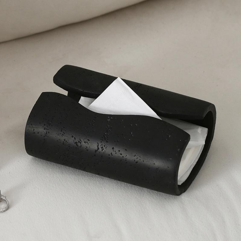 Resin Tissue Box Holder Modern Paper Container For Living Room Office Desk Space Saving Decorative Storage Organizer