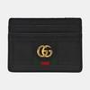 [Pre-Owned] Gucci Leather Ophidia Card Case 'Black' - Very Good #6T69GR