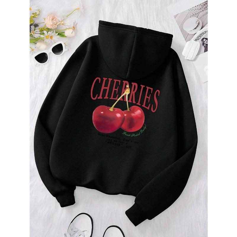 Cherries Cosh Valentine Lustiger Druck Hoody Männer Hip Hop Pullover Hoodie Lose Warme Sweatshirt Mode Fleece Kleidung Hoodies & Sweatshirts Herren