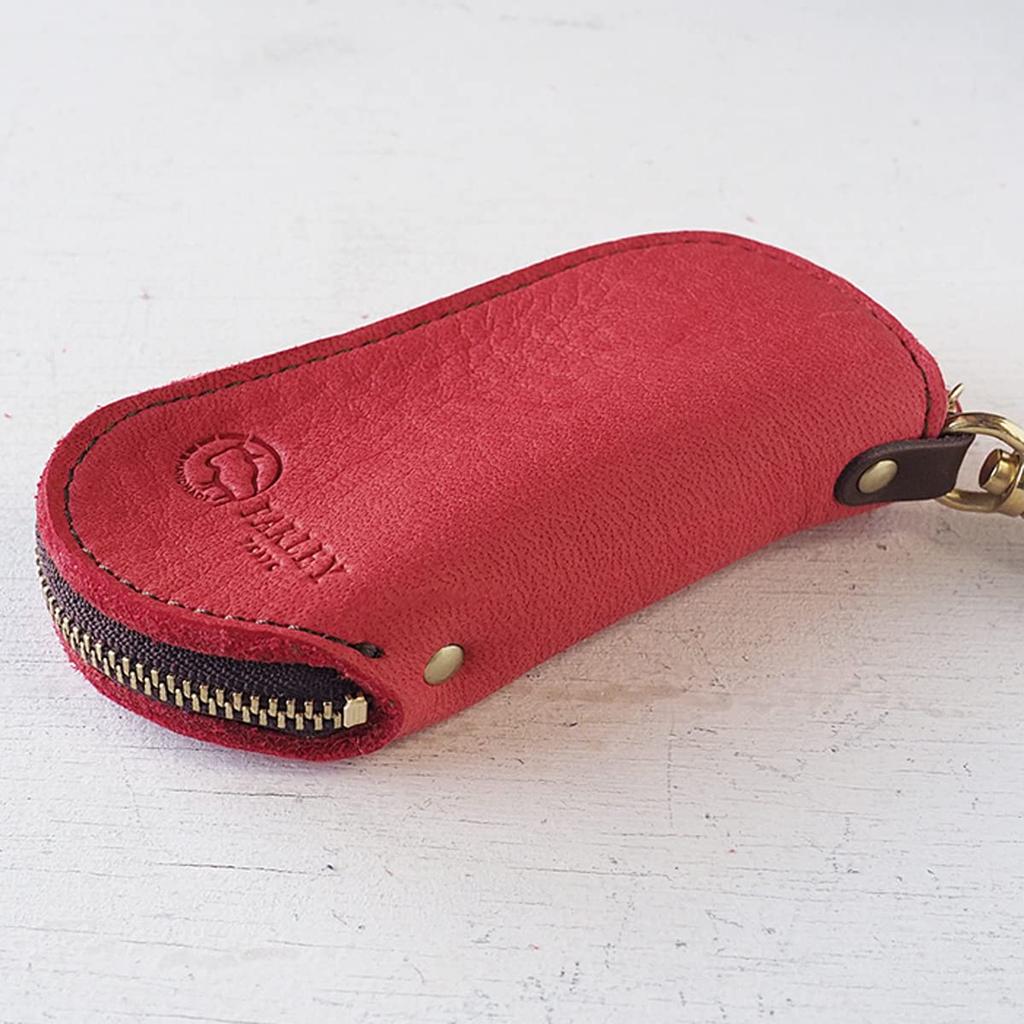 Leather PARLEY PARLEY PARLEY Key Case Key Pouch Deerskin Genuine Leather Brand Car Key Smart Key Compact Cute Stylish [PARLEY Workshop] 4-Row Women's