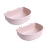 2Pcs Crate Dog Bowls Easy to Mount Water Feeder Dish for Wire Cages or Crates