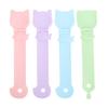 4PCS Cat Strip Feeders Multifunctional Food Feeding Spoon Dispenser Tool Cute Squeeze Licking Spoon for Liquid Snack