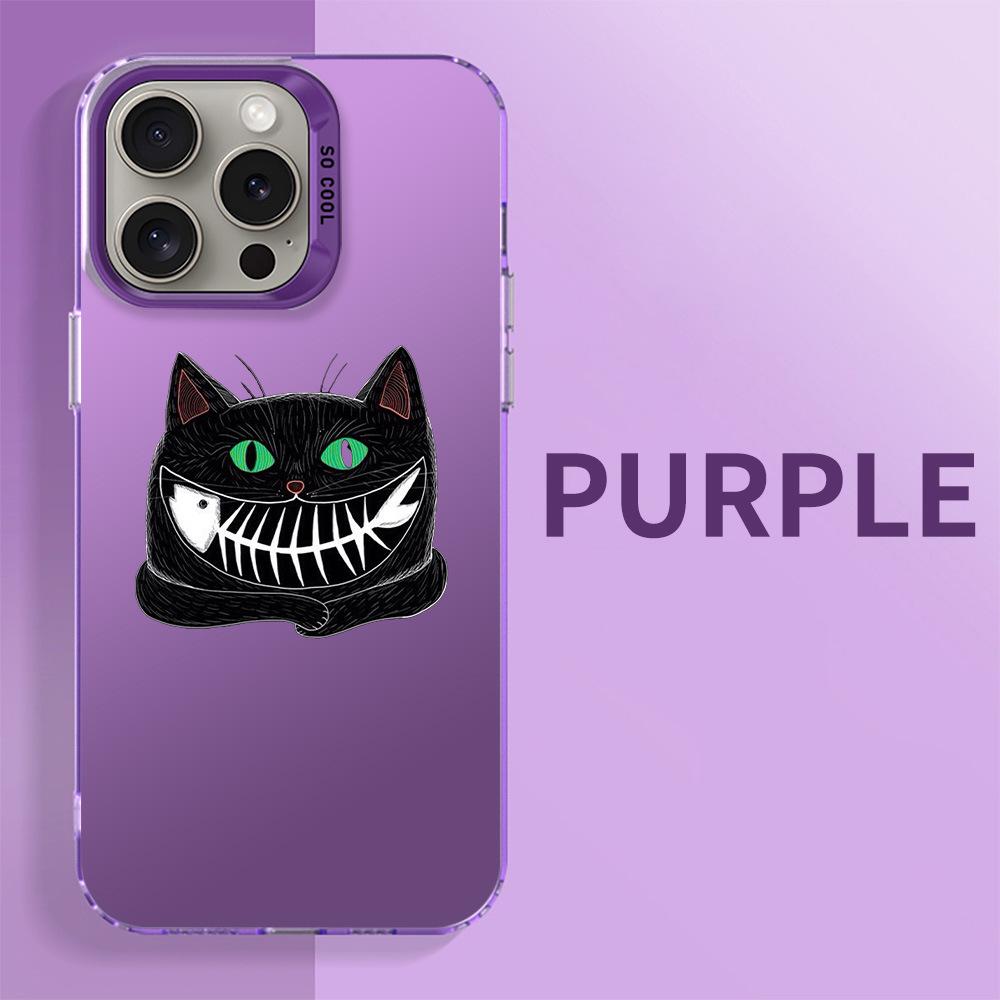 

Милий Смішний Мультяшний Чорний Кіт Чохол для iPhone для Моделей 8-15 iPhone 16