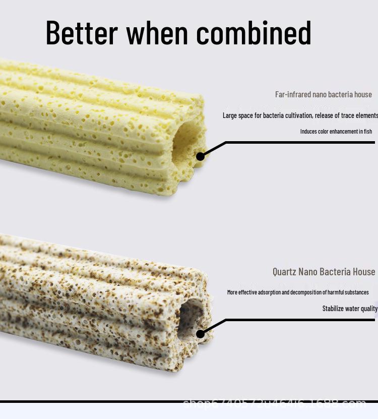 Nano Bacteria Ceramic Filter Ring - Aquarium & Fish Pond Water Purification Media.