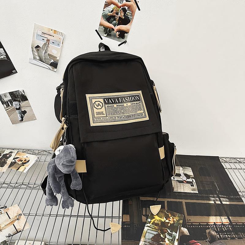 Korean version of large-capacity schoolbag female high school student computer travel backpack fashion leisure junior high school student backpack
