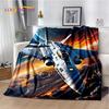 D Space Spitfire Aircraft Air Force Jet Fighter Cartoon Soft Blanket for Bed Sofa Home Ideal Gift for Kids