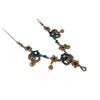 European and American high-end flower pendant necklace light luxury retro niche collarbone chain antique Hanfu versatile jewelry