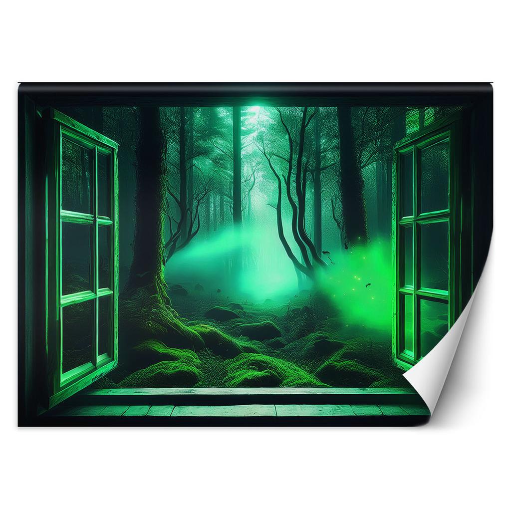 Wallpaper Window view Fantastic forest