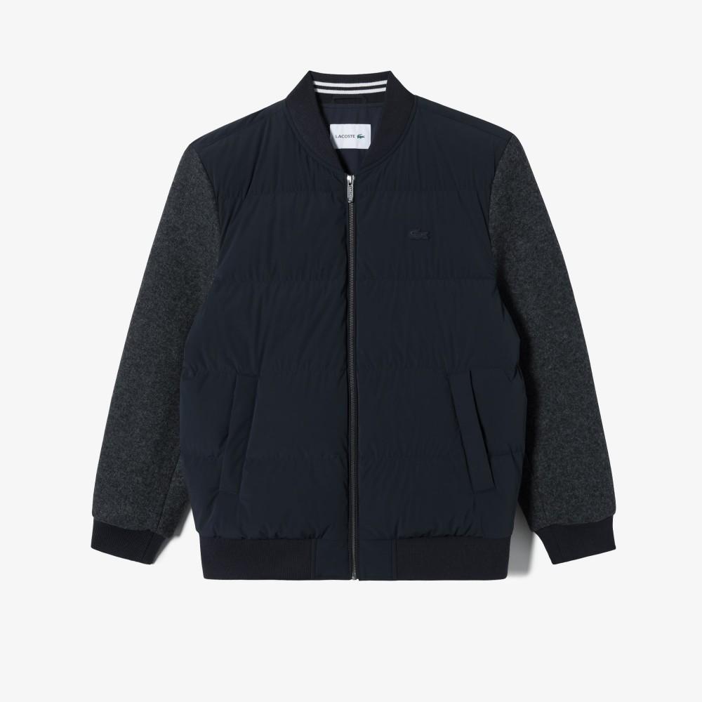[lacoste] Men's Wool Jersey Hybrid Jacket BH883E-55NHDE