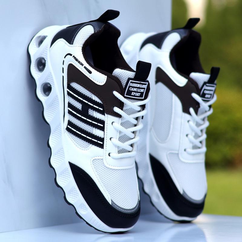 

Мужские дышащие нескользящие сетчатые кроссовки для бега - Модная и универсальная повседневная спортивная обувь Size 44