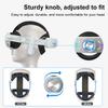 Head Strap Built-In 8000mAh Battery RGB Light For Meta Quest 3 VR Glasses Comfort On-Ear Audio Enhanced Sound Elite Head Strap