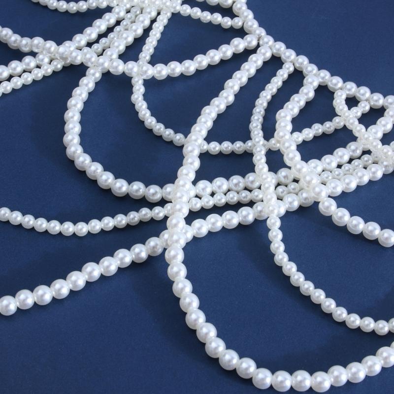 Contemporary Imitation Pearls Shoulder Jewelry for Women Body Chain Suitable for Enhancing Outfits At Various Event