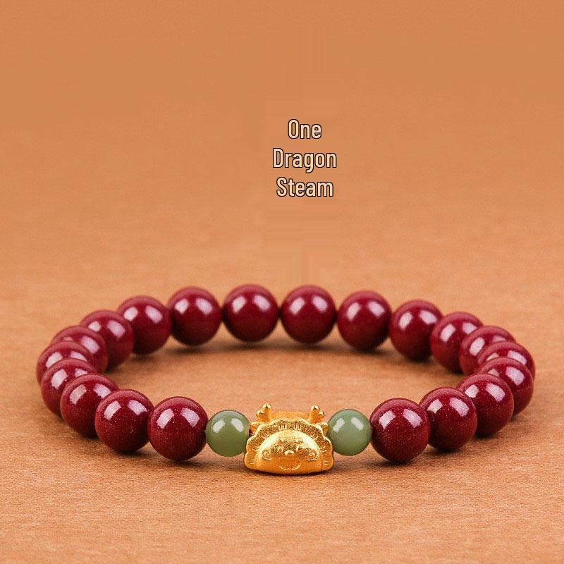 New Women's Mori Style Butterfly Glass Bracelet with Colorful Crackle Beads