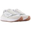 Emporio Armani EA7 PU Polyester Fabric Round Toe Lace-Up Running Shoes Low Top Casual Shoes Unisex sneaker White Gray X8X186XK401U474