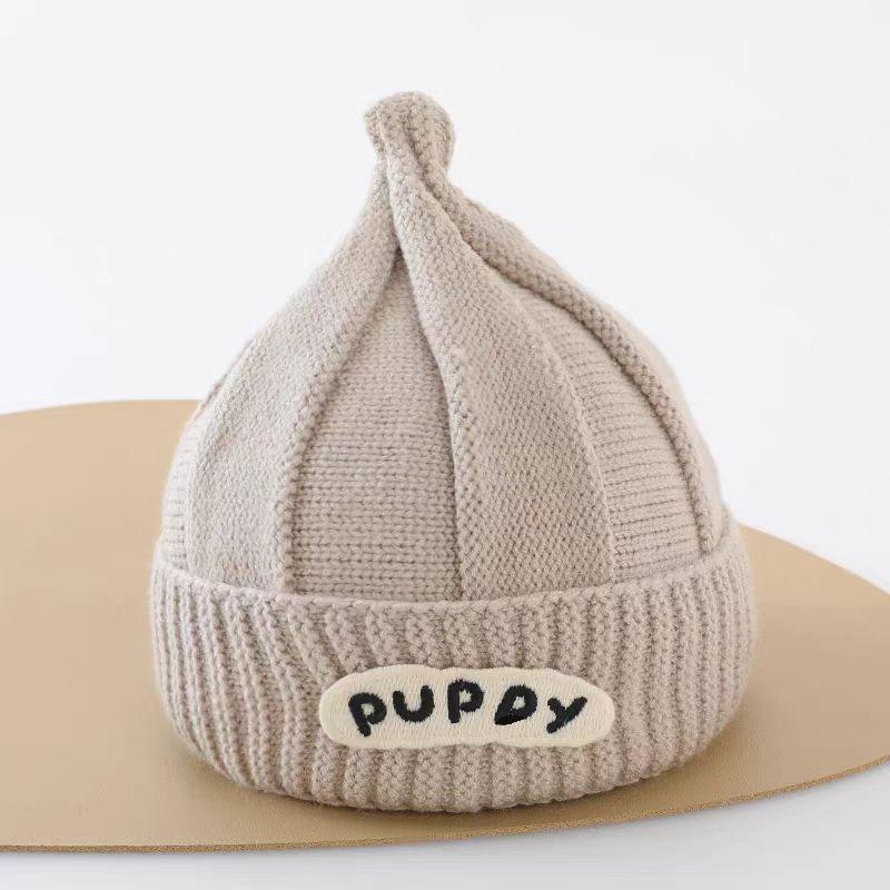 Maglione Caldo in Maglia Stile Coreano con Protezione per le Orecchie, Cappello di Lana per Bambini e Bambine - Design Antivento Autunno/Inverno