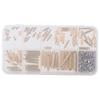 270pcs M2 Male Female Brass Spacer Gold Threaded Pillar Assortment Kit  DIY Electronic Projects