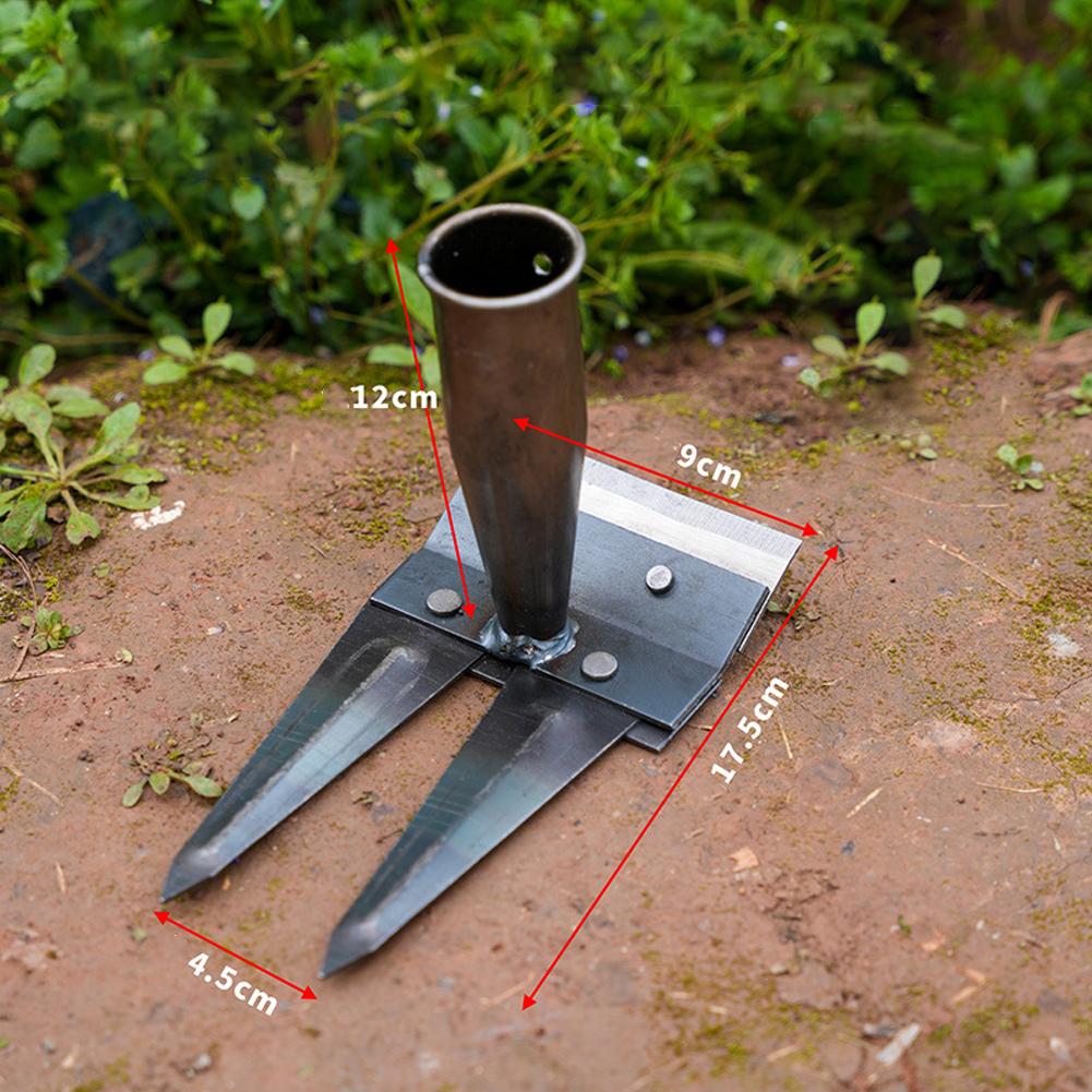 2/3/4/5/7 Teeth Heavy-Duty Steel Garden Hand Weeding Complete Detachable Agricultural Rake Tool N2O6