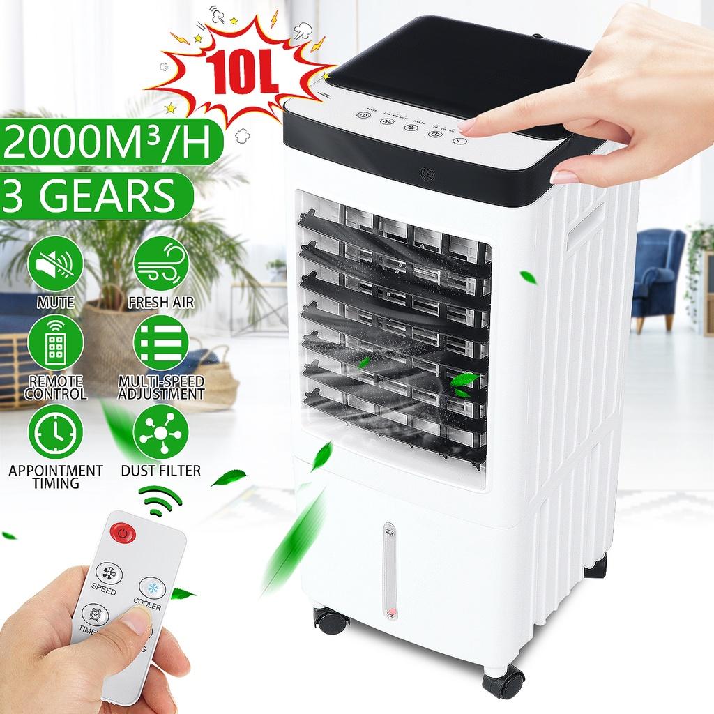 10L Mobile Cooling Fan Air Conditioning Fan Refrigeration Water Cooling Fan Water Tank Portable Air Conditioner Remote Control